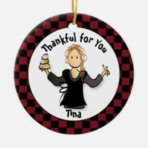 Funny Massage Therapist Gift - Tack Masseuse Julgransprydnad Keramik