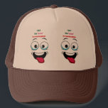 Funny Masterpiece Tongue Trucker Hat – Double Face Keps<br><div class="desc">Show off your quirky sense of humor with this playful trucker hat! Featuring two goofy cartoon faces and the witty line “I put the tongue in masterpiece, ” this cap is perfect for artists, creatives, or anyone who loves wordplay and good vibes. The bold design and expressive faces add a...</div>