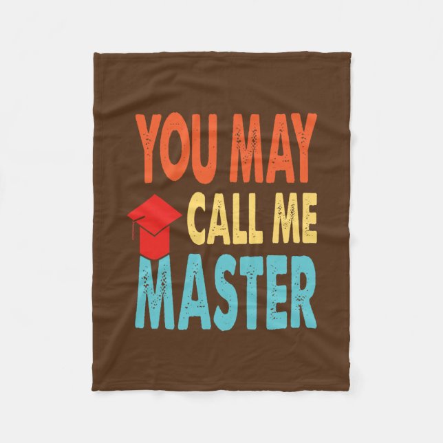 Funny Masters Degree Designs For Men Women MBA Fleecefilt (Framsidan)
