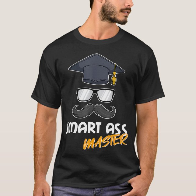 Funny Masters Degree Final Exam Student Party Grad T Shirt (Framsida)