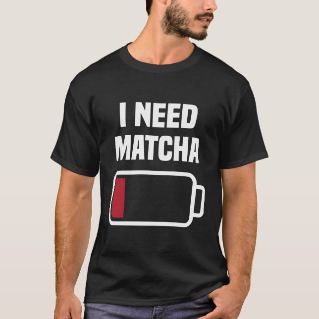Funny Matcha Humor Outfit Kärlek Matcha Powder Äls T Shirt (Framsida)