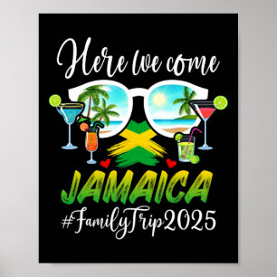 Funny Matching Family Resa Jamaica 2025 Black V-ne Poster