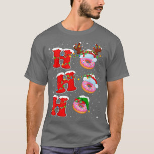 Funny Matching Family Santa Ho Ho Ho Donuts Kristu T Shirt