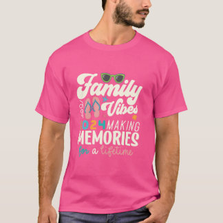 Funny Matching Family Vibes Reunion 2024 Skapar mi T Shirt