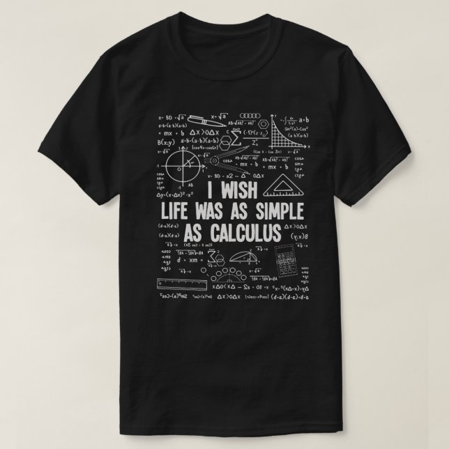 Funny Math Älskare Gift T Shirt (Design framsida)