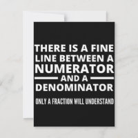 Funny Math BRA LINE NUMERATOR DENOMINATOR