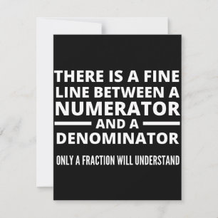 Funny Math BRA LINE NUMERATOR DENOMINATOR Spara Datumet