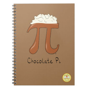 Funny Math Chocolate Pi Symbol Anteckningsbok