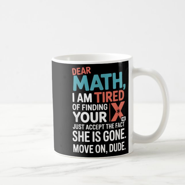 Funny Math Design For Boys Girls Math Teachers Men Kaffemugg (Höger)