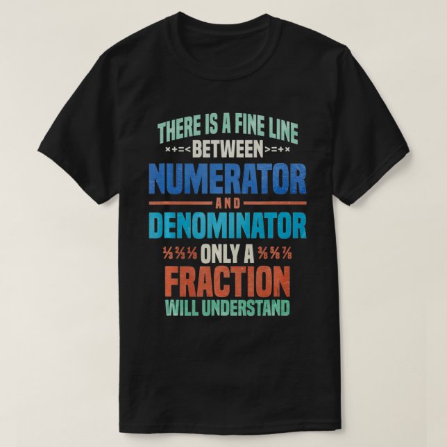 Funny Math Design For Teacher Student  T Shirt (Design framsida)