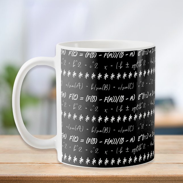 Funny Math Formulae Gift för matematiker Kaffemugg (Skapare uppladdad)