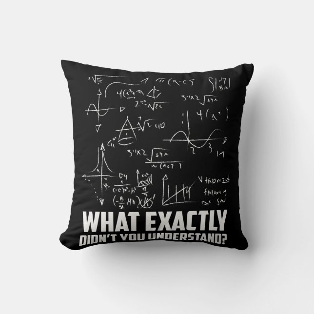 Funny Math Geek Physics Science Joke Kudde (Framsida)