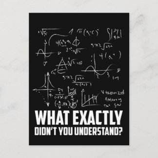 Funny Math Geek Physics Science Joke Vykort