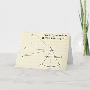 Funny Math Hälsning Card, humoristisk födelsedag Kort