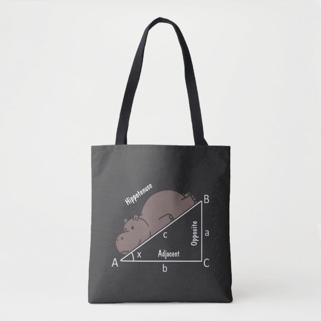 Funny Math Humor Hippotenuse Tygkasse (Framsida)