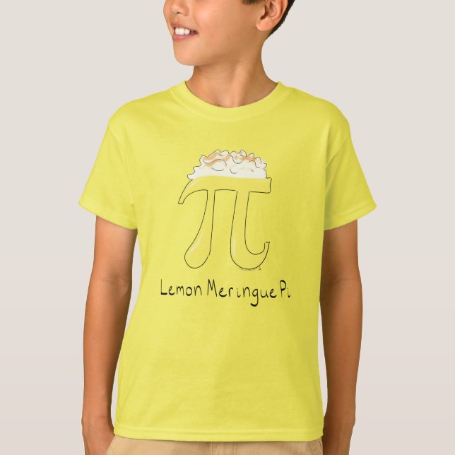 Funny Math Humor Lemon Pi Symbol T Shirt (Framsida)