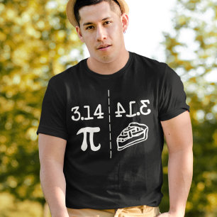 Funny Math Jokes PI Image Spegel på 3.14 är Paj T Shirt