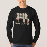 Funny Math Mathematics - Cowculator T Shirt<br><div class="desc">Funny Math Mathematics - Cowculator</div>