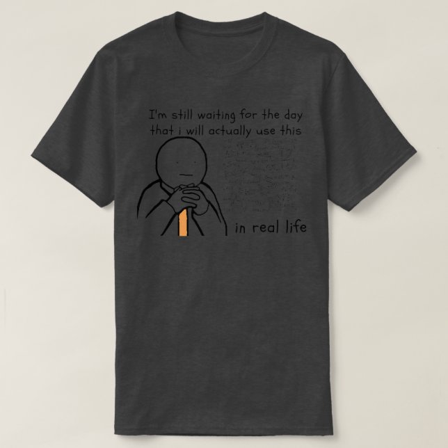 Funny Math Memors T Shirt (Design framsida)
