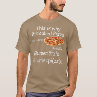 Funny Math och Pizza ekvation Funny Math och Pizza T Shirt
