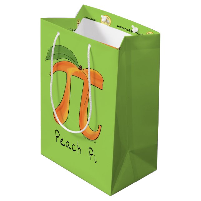 Funny Math Peach Pi Symbol (Baksidan Vinklad)