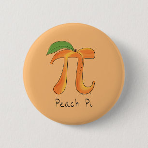 Funny Math Peach Pi Symbol Knapp