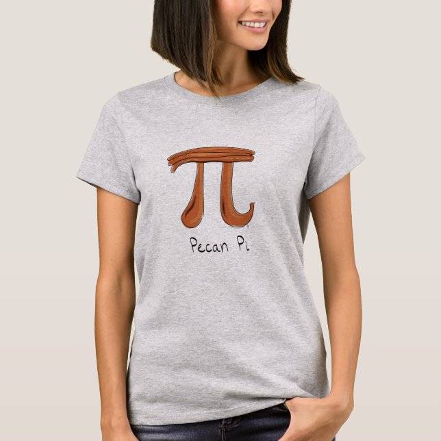 Funny Math Pecan Pi Thanksgiving Fall T Shirt (Framsida)