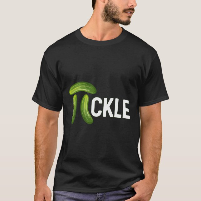Funny Math Pi Geometry Trigonometry Pickle T Shirt (Framsida)