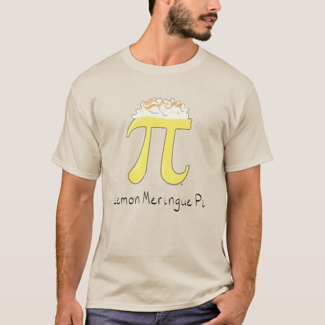 Funny Math Pi Symbol Lemon Meringue T Shirt (Framsida)