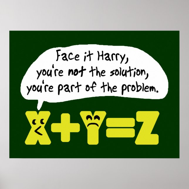 Funny Math-problem Poster (Framsidan)