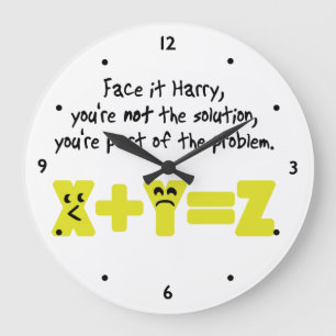 Funny Math-problem Stor Klocka