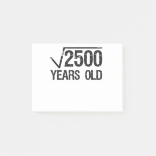 Funny Math-problemfyrkantsrot på 2 500 lika med 50 Post-it Block