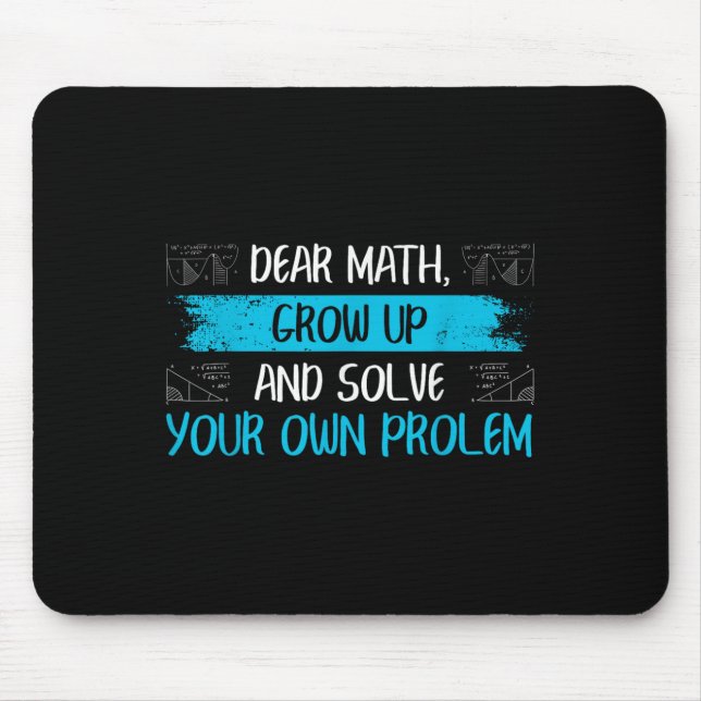 Funny Math Quote Back To School Girls Boys Teens  Musmatta (Framsidan)