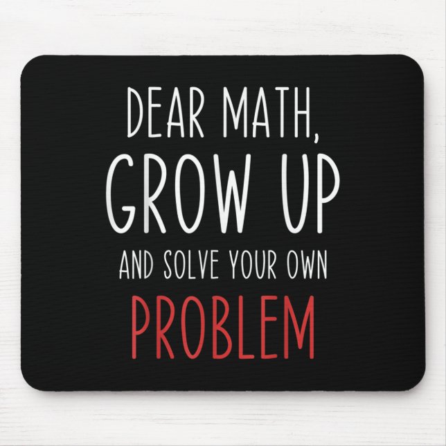 Funny Math Quote Dear Math Teacher Student Meme Fo Musmatta (Framsidan)