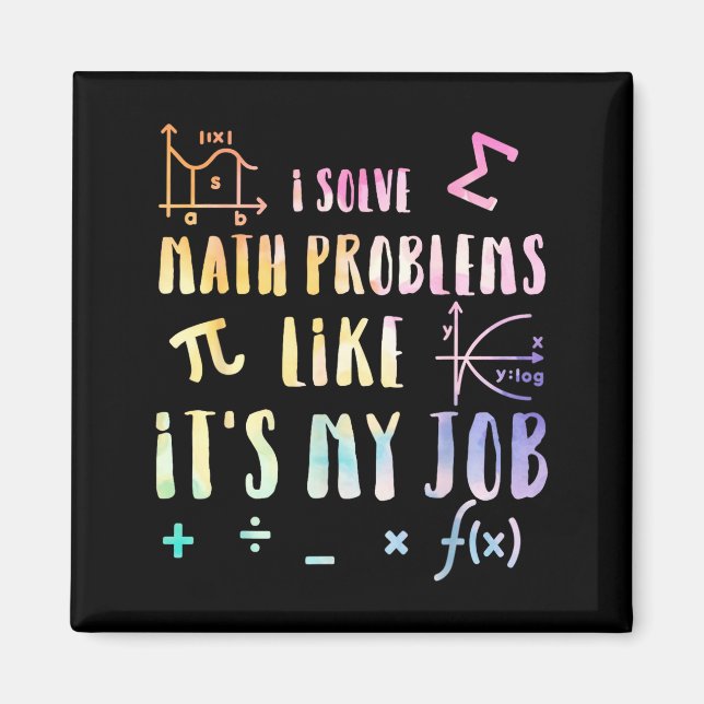 Funny Math Quote For Teacher Student Stem Geek Gif Magnet (Framsidan)