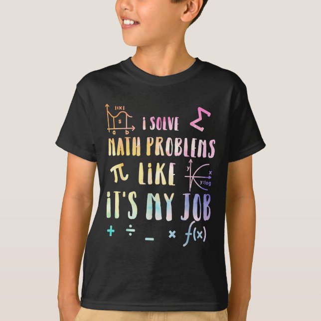Funny Math Quote For Teacher Student Stem Geek Gif T Shirt (Framsida)