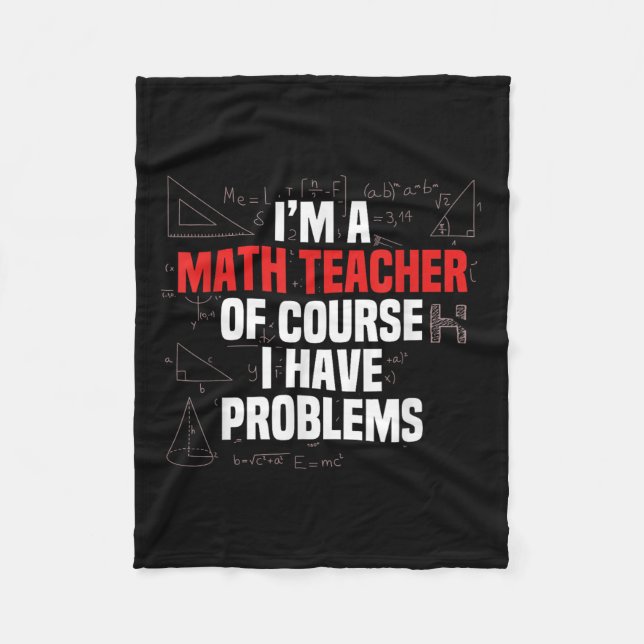 Funny Math Quote Mathematics Dear Math Teacher Ner Fleecefilt (Framsidan)