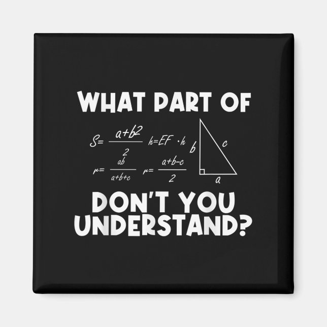 Funny Math Quote Mathematics Dear Math Teacher Sol Magnet (Framsidan)