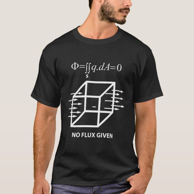 Funny Math Science Electrical Ingenjör Gauss Law F T Shirt (Framsida)