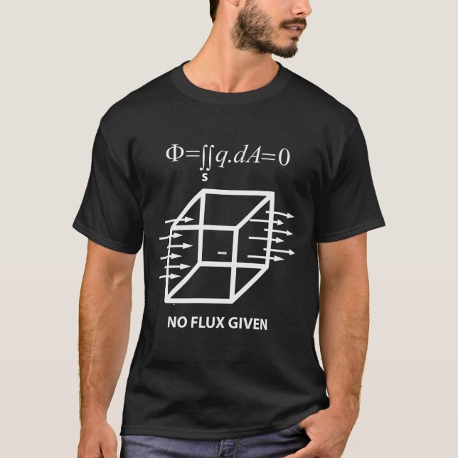 Funny Math Science Electrical Ingenjör Gauss Law F T Shirt (Framsida)