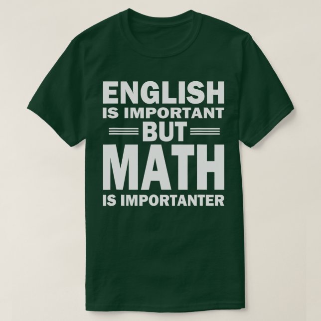Funny Math Science Nerd Teacher Gift Idea Birthday T Shirt (Design framsida)