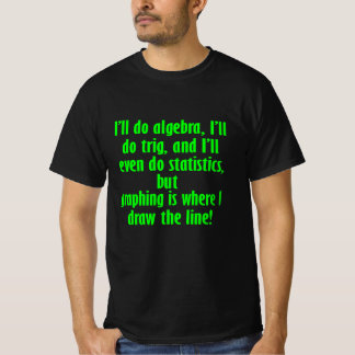 Funny Math Shirt ritade linjematematiken T