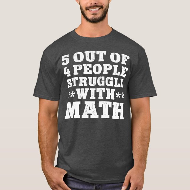 Funny Math Student T Shirt (Framsida)