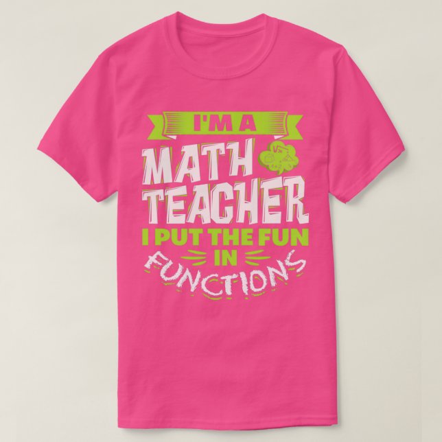 Funny Math Teach Pun T Shirt (Design framsida)