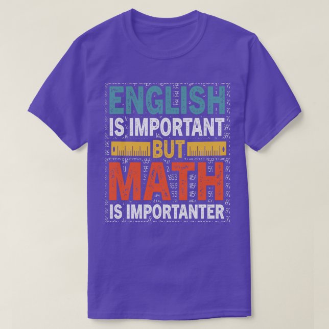 Funny Math Teacher2 T Shirt (Design framsida)