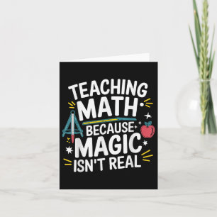 Funny Math Teacher Algebra Älskare Back to school Kort