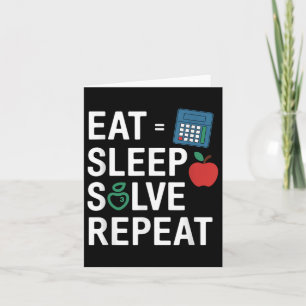 Funny Math Teacher Algebra Cl Back to school Kort