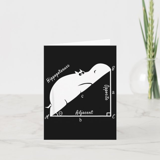 Funny Math Teacher,funny Hiptenuse,geometry Teache Kort (Framsida)