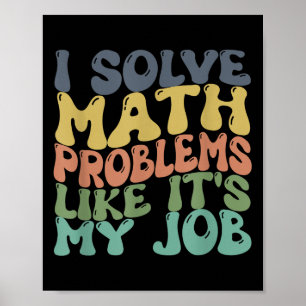 Funny Math Teacher Joke Manar Women Roligt Best Ma Poster