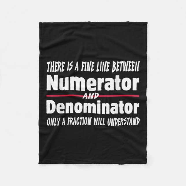 Funny Math Teacher Joke Men Women Fun Student Quot Fleecefilt (Framsidan)